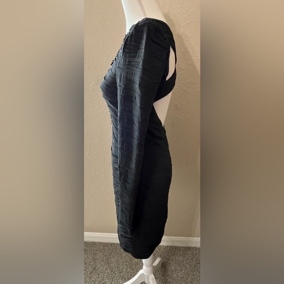 Free People Black Label ‘Look of Love’ Black Ruched Dress - Picture 7 of 9